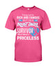 Image of I'm A Breast Cancer Survivor And That's Priceless Limited Classic T- Shirt - Guys Tee - Unisex Long Sleeve