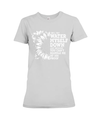 Water Myself Down Sunflower Limited Classic T-Shirt - Ladies Flowy Tank - Ladies Tee