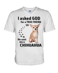 A True Friend- Chihuahua Limited Classic T-Shirt - Guys V-Neck - Mug