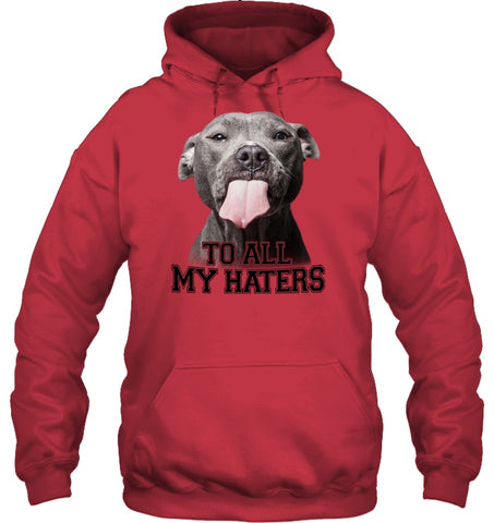 Pit Bull To All My Hater Limited Classic T- Shirt - Guys Tee - Hoodie