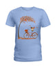 Image of Lovely Pug In Fall T-Shirt - Hoodie - Ladies Tee