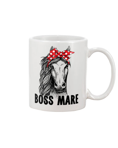 Boss Mare Horse Limited Classic T- Shirt - Unisex Long Sleeve - Mug