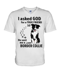 A True Friend Border Collie Limited Classic T-Shirt - Guys V-Neck - Mug