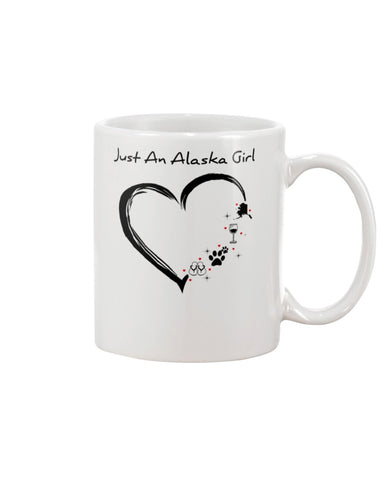 Just An Alaska Girl Limited Classic T-Shirt - Guys V-Neck - Mug