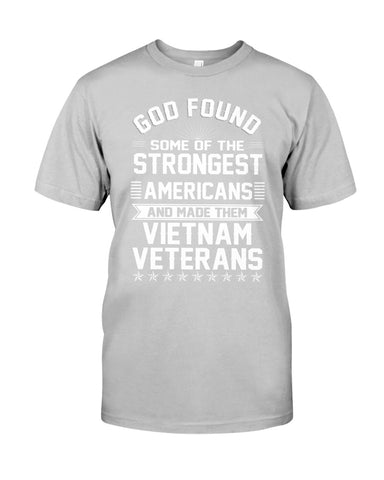 Vietnam Veterans- Strongest Americans Tote Bag - Guys Tee - Basketweave Tote Bag