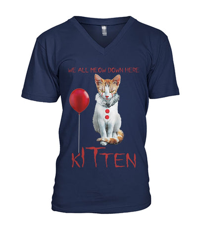 I'm A Horroraholic Kitten T-Shirt - Ladies V-Neck - Guys V-Neck