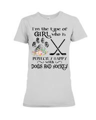 A Big Fan Of Dogs And Hockey Girl Limited Classic T-Shirt - Ladies Tee - Hoodie