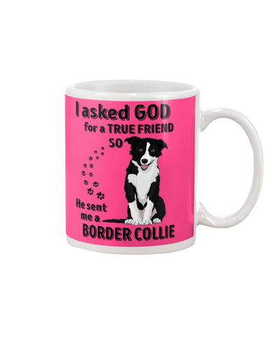 A True Friend Border Collie Limited Classic T-Shirt - Guys V-Neck - Mug