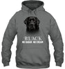 Image of Black Labrador No Sugar No Cream Mug - Hoodie - Ladies V-Neck