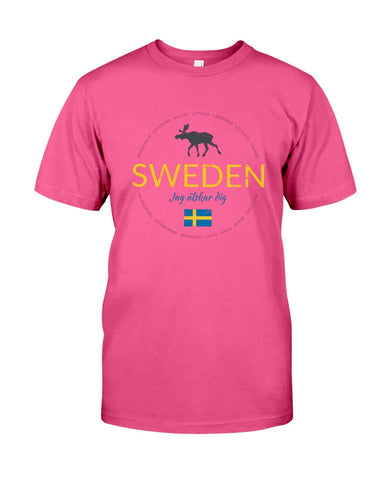 Sweden Jag Alsker Dig Limited Classic T- Shirt - Guys Tee - Sweatshirt