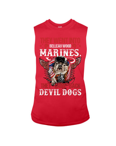 Belleauwood Marines - Devil Dogs T-Shirt - Guys Tee - Unisex Long Sleeve