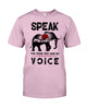 Image of Elephant Speakfor Those Who Have No Voice T-Shirt - Guys Tee - Basketweave Tote Bag