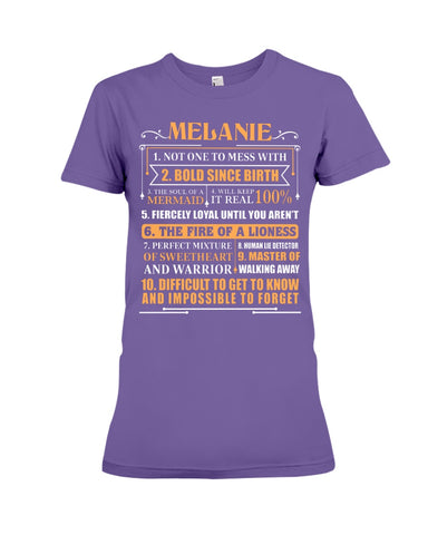 Melanie Characteristic Limited Classic T-Shirt - Ladies Tee - Hoodie