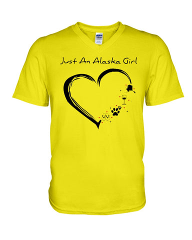 Just An Alaska Girl Limited Classic T-Shirt - Guys V-Neck - Mug