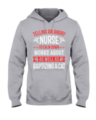 Nurse - Calm Down Works Limited Classic T- Shirt - Hoodie - Guys V-Neck