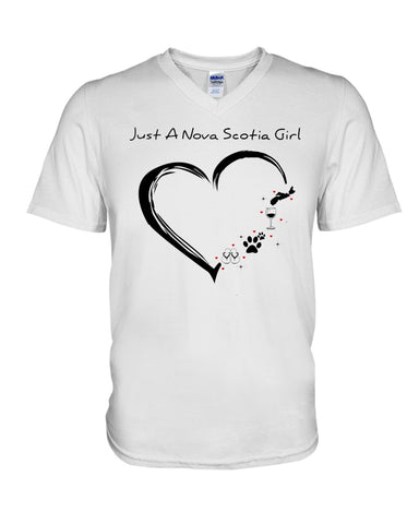 Just A Nova Scotia Girl Limited Classic T-Shirt - Guys V-Neck - Mug