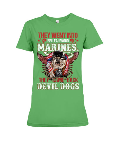 Belleauwood Marines - Devil Dogs T-Shirt - Ladies Tee - Hoodie