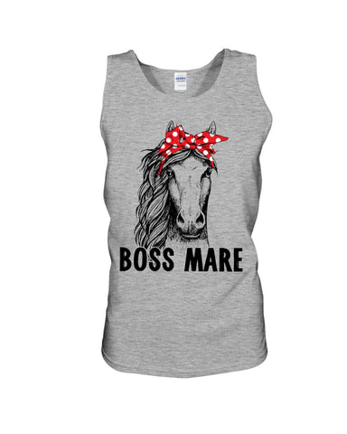 Boss Mare Horse Limited Classic T- Shirt - Unisex Tank Top - Ladies Flowy Tank