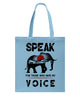 Image of Elephant Speakfor Those Who Have No Voice T-Shirt - Guys Tee - Basketweave Tote Bag