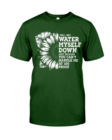 Water Myself Down Sunflower Limited Classic T-Shirt - Guys Tee - Sweatshirt