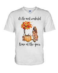 Bloodhound The Most Wonderful Time T-Shirt - Guys V-Neck - Unisex Long Sleeve