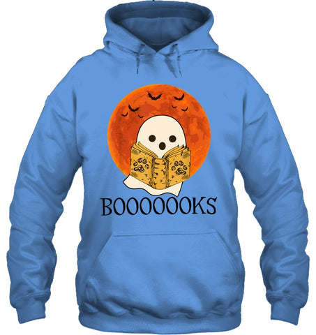 Boo Loves Booooooks T-Shirt - Hoodie - Unisex Long Sleeve