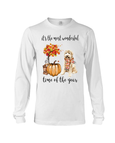 Goldendoodle - The Most Wonderful Time T-Shirt - Guys V-Neck - Unisex Long Sleeve