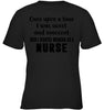 Image of I Stared Working As A Nurse Limited Classic T- Shirt - Youth Tee - Ladies V-Neck