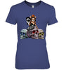 Image of Colorful Skull Of Three Girls T-Shirt - Ladies Tee - Youth Tee