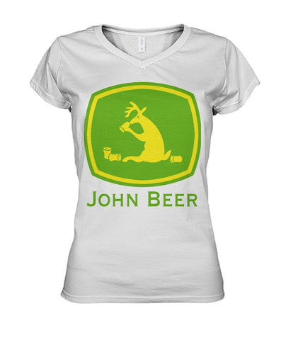 John Beer-Funny Tractor Limited Classic T-Shirt - Guys V-Neck - Ladies V-Neck