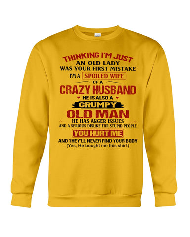 A Wife Of A Grumpy Husband Limited Classic T-Shirt - Sweatshirt - Unisex Tank Top