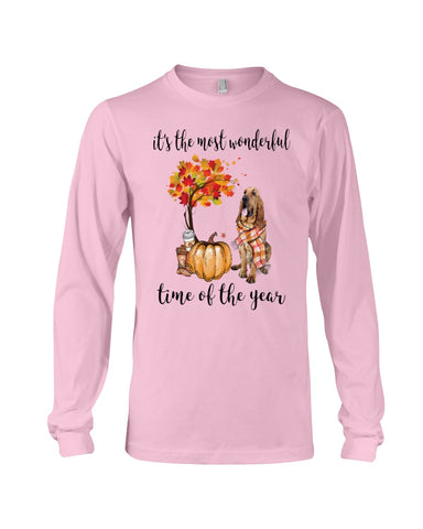 Bloodhound The Most Wonderful Time T-Shirt - Guys V-Neck - Unisex Long Sleeve