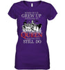 Image of Listen To Queen T-Shirt - Sweatshirt - Ladies V-Neck