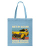 Image of Get In Loser We're Saving Halloweentown Tote Bag - Guys Tee - Basketweave Tote Bag