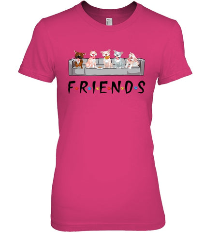 Pit Bull Friends T-Shirt - Ladies Tee - Youth Tee