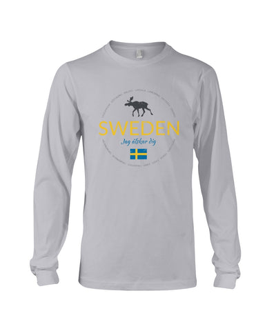 Sweden Jag Alsker Dig Limited Classic T- Shirt - Unisex Long Sleeve - Basketweave Tote Bag