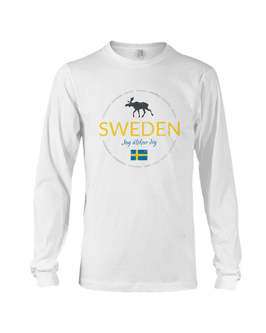 Sweden Jag Alsker Dig Limited Classic T- Shirt - Unisex Long Sleeve - Basketweave Tote Bag