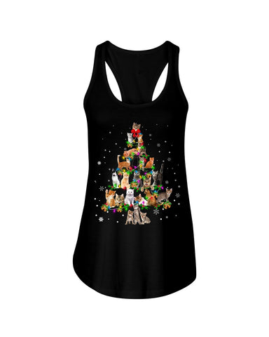 Unique Cat Christmas Tree Limited Classic T-Shirt - Unisex Tank Top - Ladies Flowy Tank