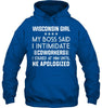 Image of Wisconsin Girl My Boss Said I Intimidate Coworkers Mug - Unisex Long Sleeve - Hoodie