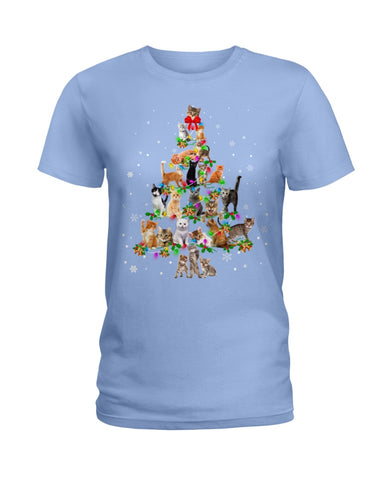 Unique Cat Christmas Tree Limited Classic T-Shirt - Ladies Tee - Guys V-Neck