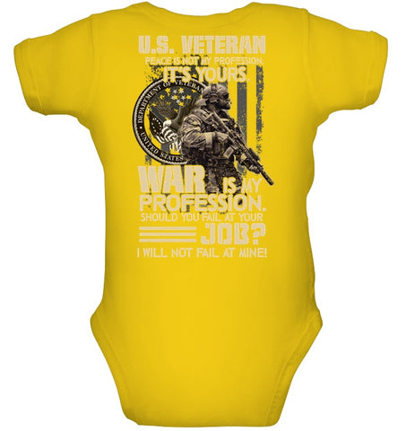 Peace Is Not My Profession T-Shirt - Baby Onesie - Mug