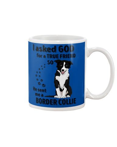 A True Friend Border Collie Limited Classic T-Shirt - Guys V-Neck - Mug