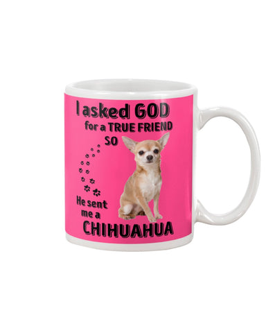 A True Friend- Chihuahua Limited Classic T-Shirt - Guys V-Neck - Mug