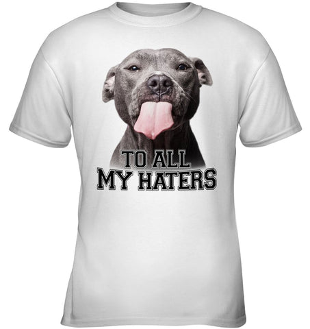 Pit Bull To All My Hater Limited Classic T- Shirt - Ladies Tee - Youth Tee