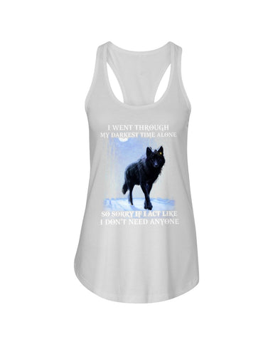 Darkest Time Alone Classic T-Shirt - Ladies Flowy Tank - Youth Tee