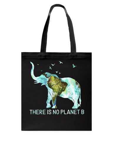 There Is No Planet B Classic T-Shirt - Guys V-Neck - Basketweave Tote Bag