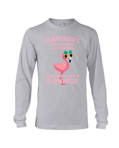 Flamingos Are Awesome Limited Classic T-Shirt - Guys V-Neck - Unisex Long Sleeve