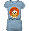 Image of Boo Loves Booooooks T-Shirt - Sweatshirt - Ladies V-Neck