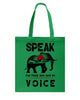 Image of Elephant Speakfor Those Who Have No Voice T-Shirt - Guys Tee - Basketweave Tote Bag