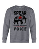 Image of Elephant Speakfor Those Who Have No Voice T-Shirt - Unisex Long Sleeve - Sweatshirt